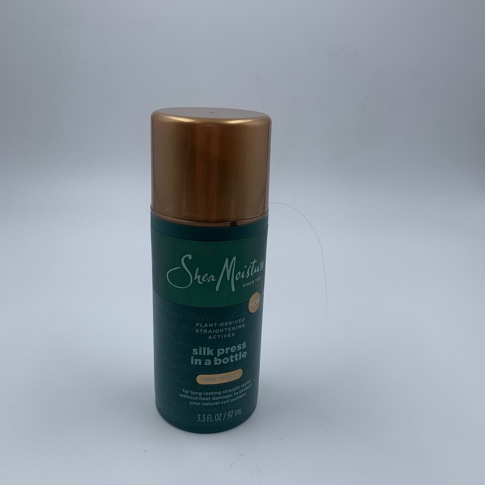 SheaMoisture Silk Press in a Bottle Prep Cream - 3.3 oz Heat Protectant NEW